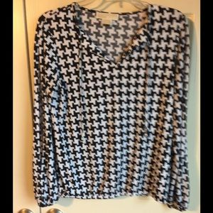 MK houndstooth top